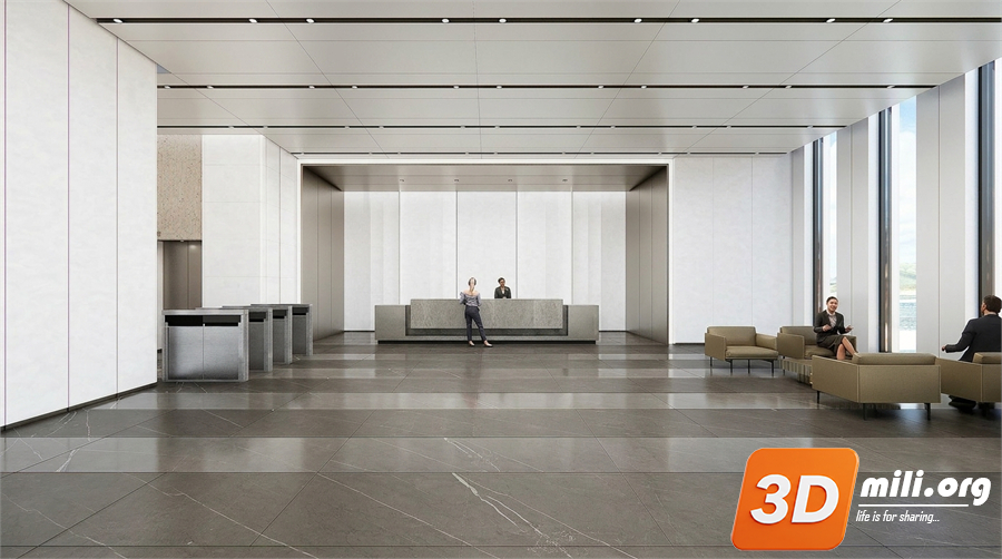 Lobby front desk Skp Files 
